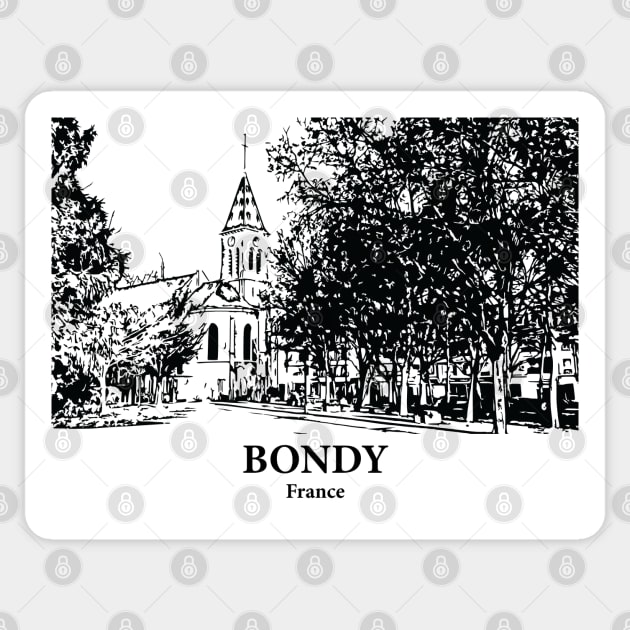 Bondy - France Sticker by Lakeric